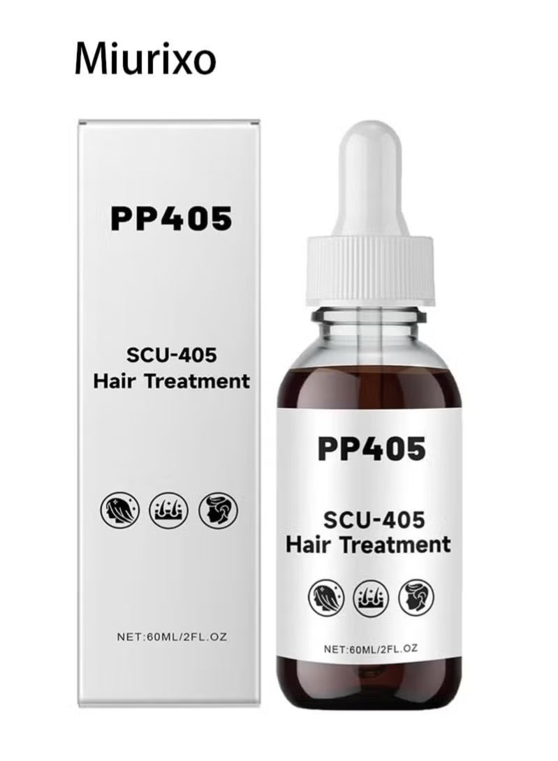 Miurixo علاج الشعر PP405، زيت نمو الشعر SCU-405، سيروم مضاد لتساقط الشعر، زيت مغذي لفروة الرأس، إصلاح التلف، منع التساقط، سريع الامتصاص وغير دهني (قطعة واحدة) - Image 3